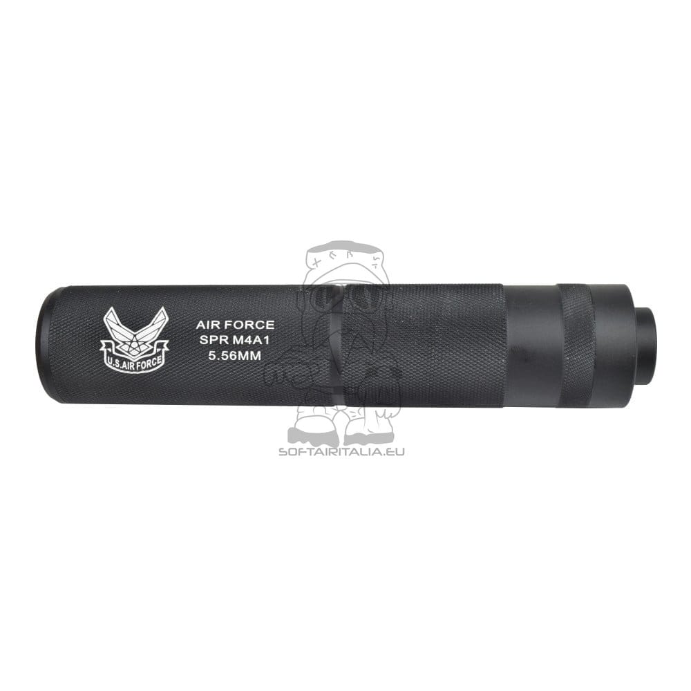 Silenziatore Tipo B in Alluminio 155x30mm per Softair di CYMA