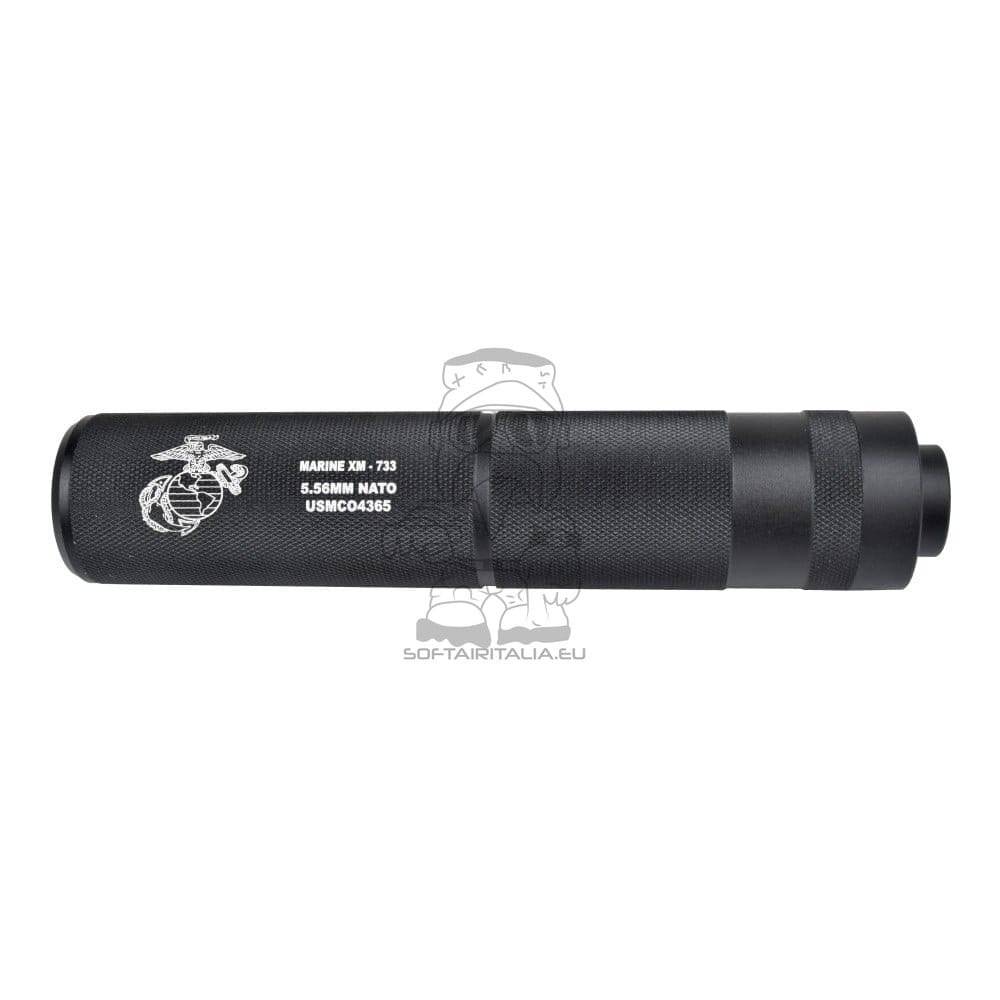 Silenziatore Tipo R 155x30mm per Softair di CYMA