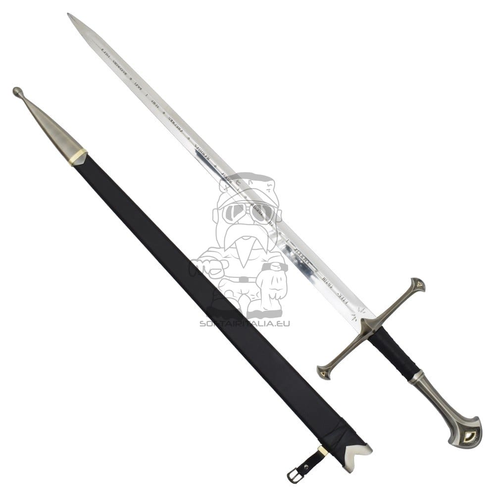 Spada ornamentale con incisioni ispirata ad Anduril di Aragorn