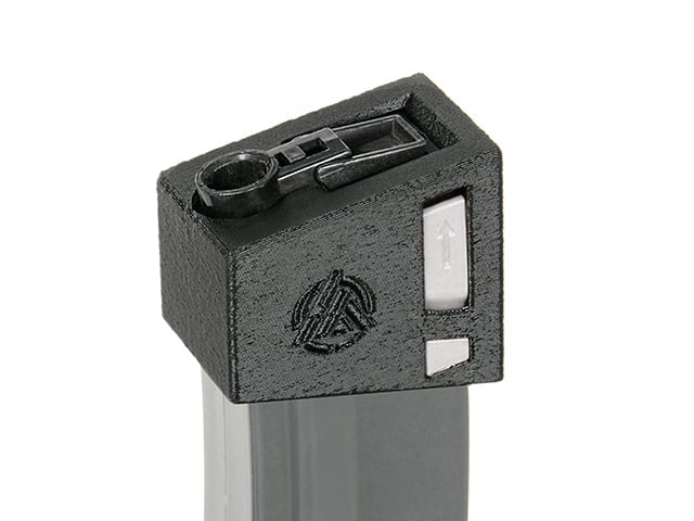 Adattatore caricatore MP5/UTR nero di HADES AIRSOFT