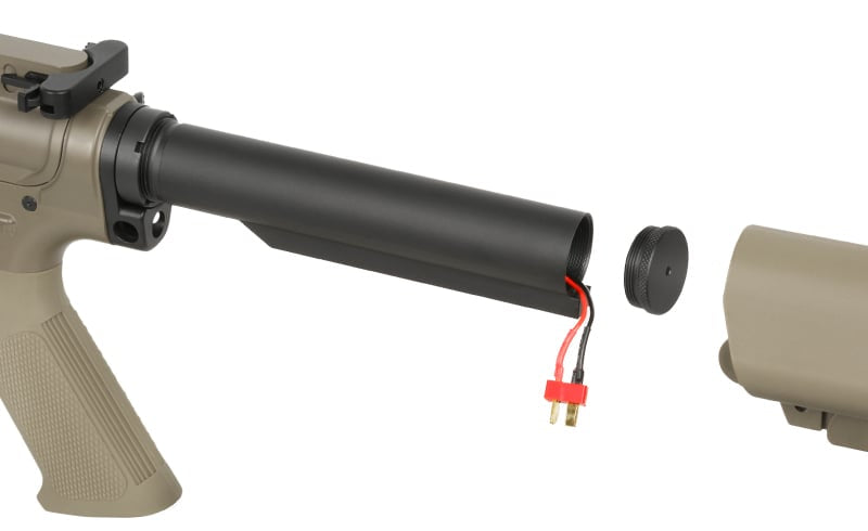Fucile softair M4/AR-15 Knight's Armament ETU Tan di WELL PRO