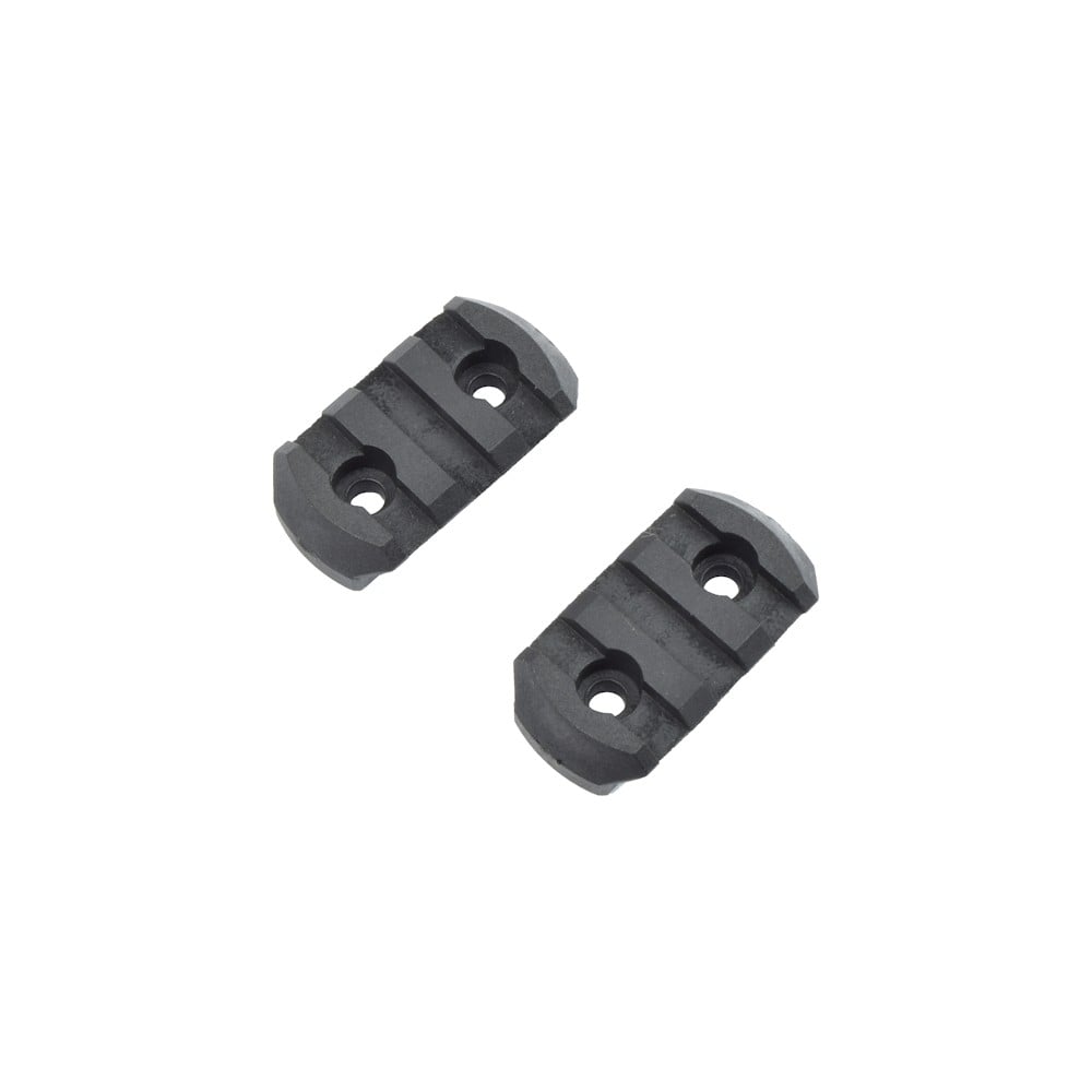 Slitte 20mm in polimero 3 slot nere di CLASSIC ARMY