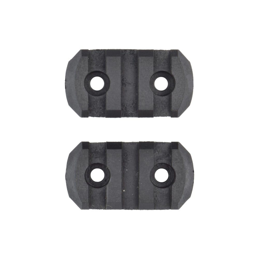 Slitte 20mm in polimero 3 slot nere di CLASSIC ARMY