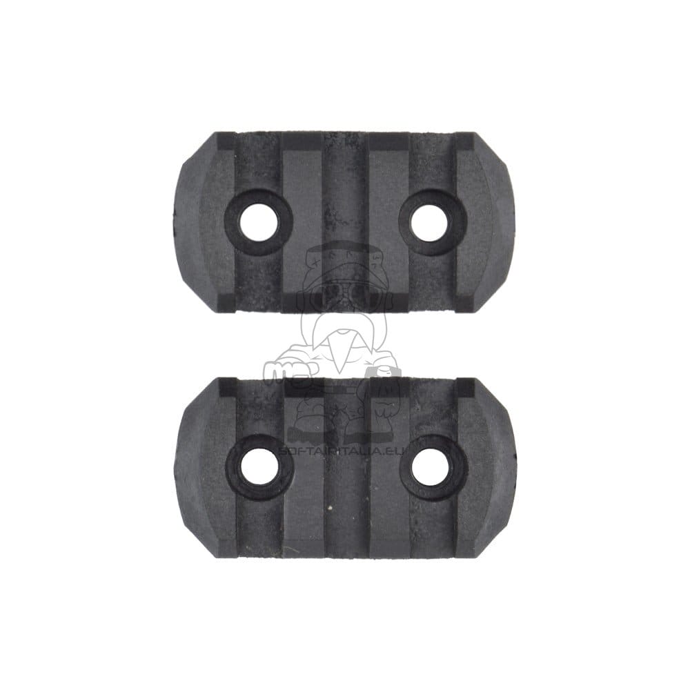 Slitte 20mm in polimero 3 slot nere di CLASSIC ARMY