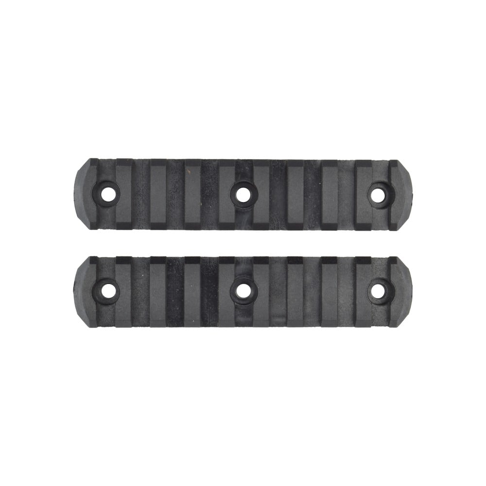 Set di slitte 20mm in polimero 9 slot nere di CLASSIC ARMY