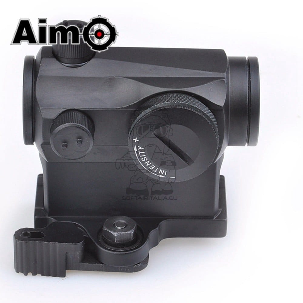 Red dot con attacco QD con rialzo nero di AIM-O