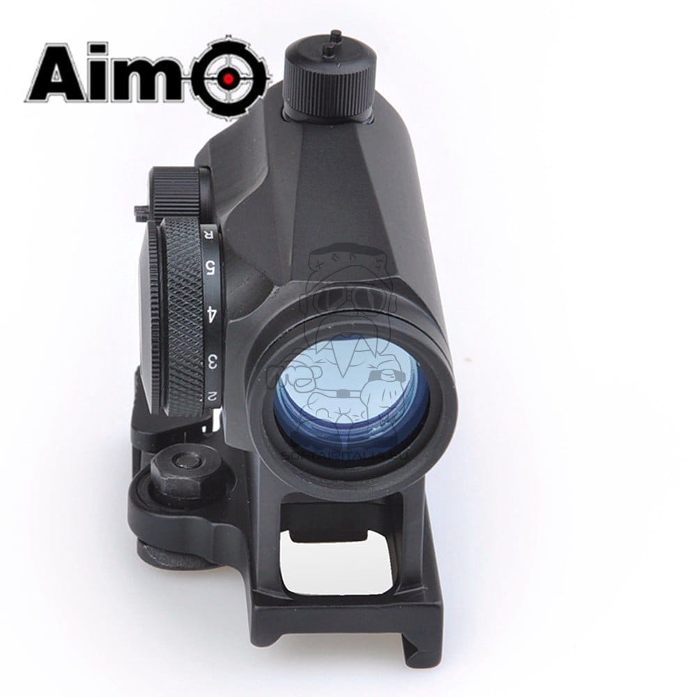 Red dot con attacco QD con rialzo nero di AIM-O