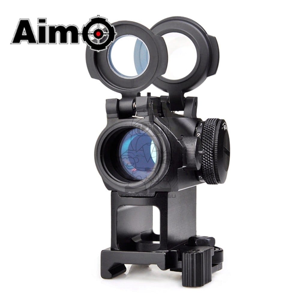 Red Dot 2 MOA nero per softair di AIM-O