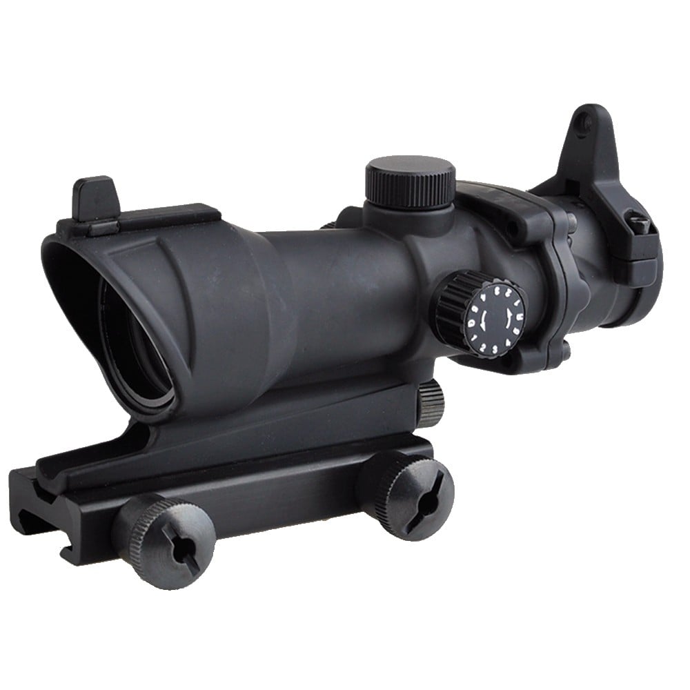 Ottica illuminata zoom 4x lente 32mm nera di AIM-O