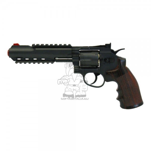 Revolver a CO2 Win Gun 6 pollici nero
