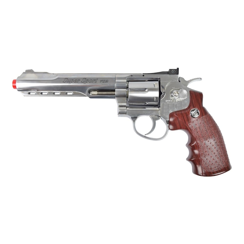 Revolver a CO2 Win Gun 6 pollici argento