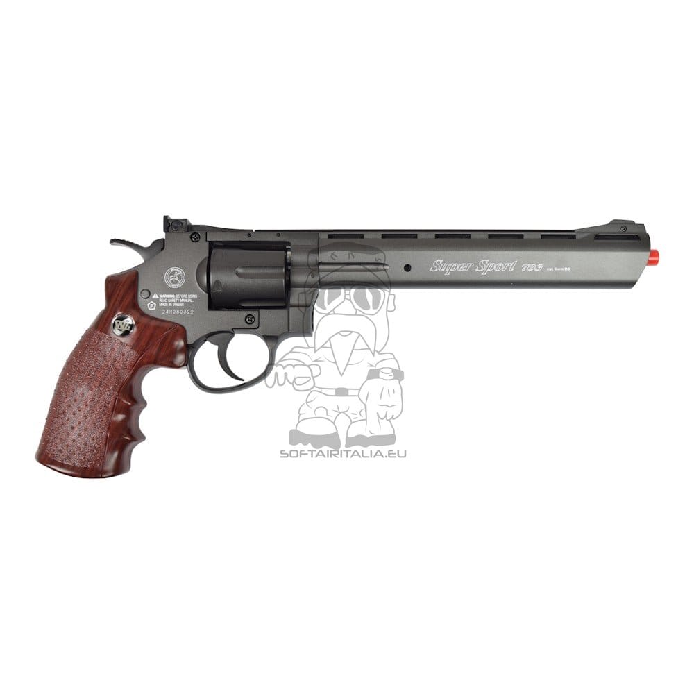 Win Gun Revolver a CO2 8" nero