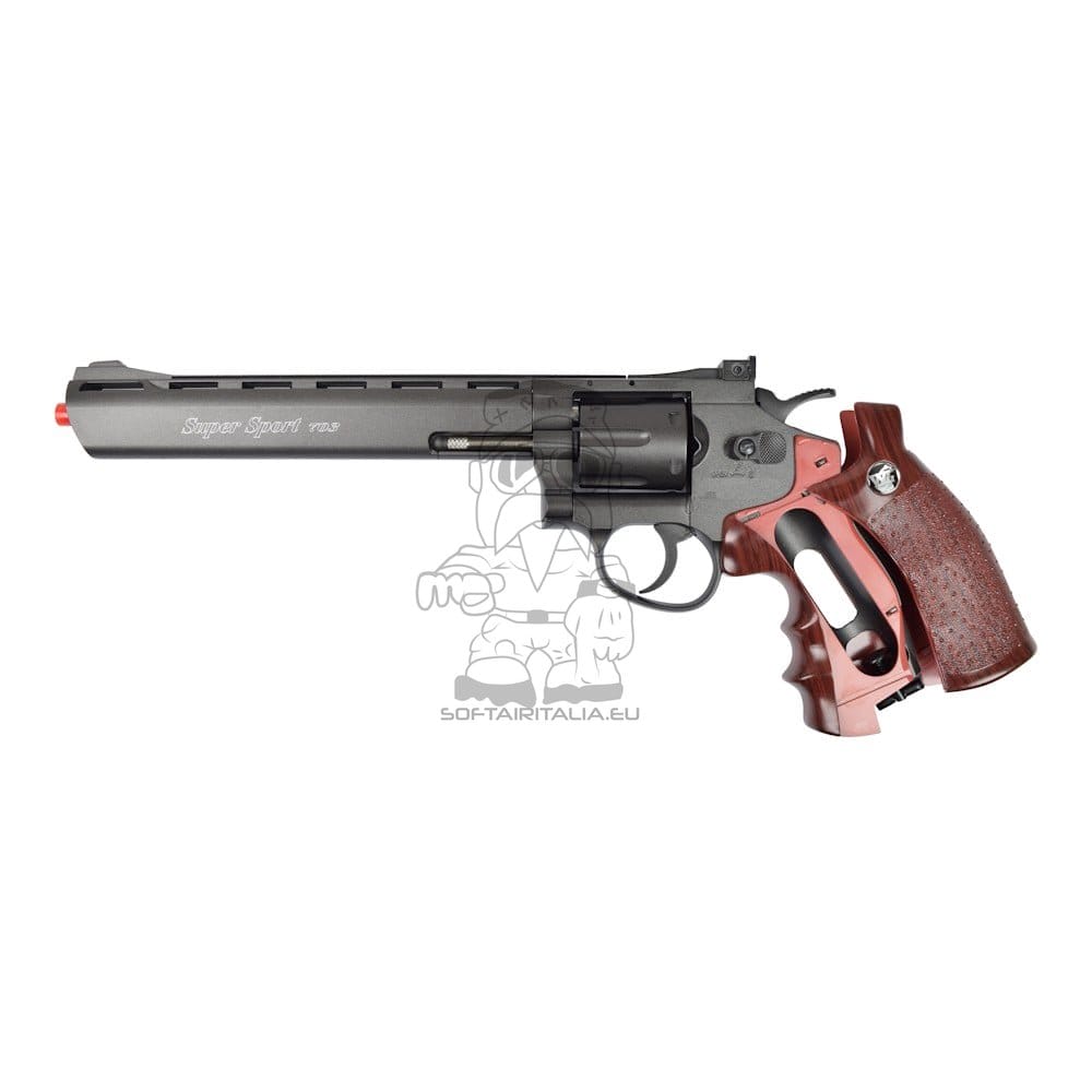 Win Gun Revolver a CO2 8" nero