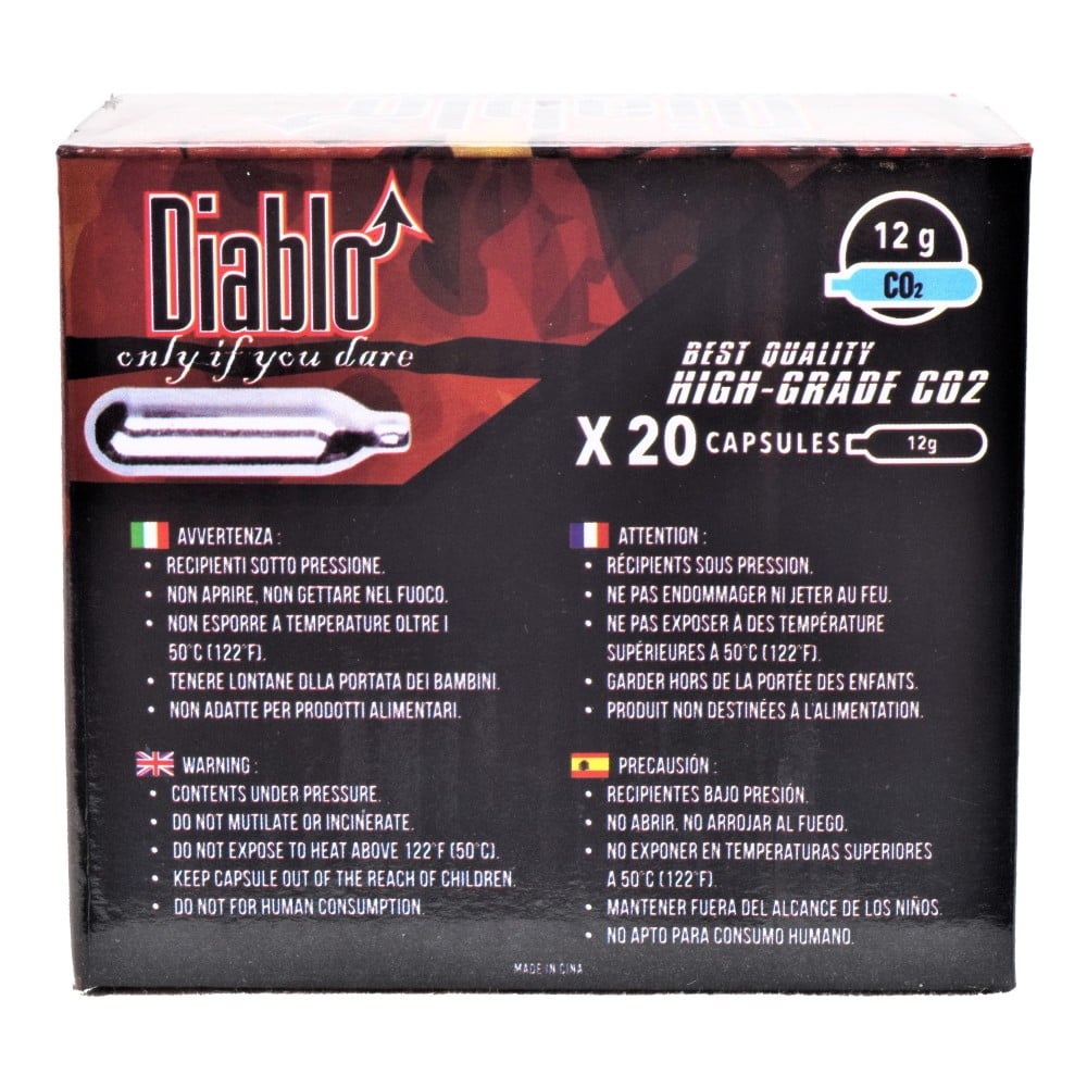 Diablo Bombolette CO2 12g Set da 20 Pezzi