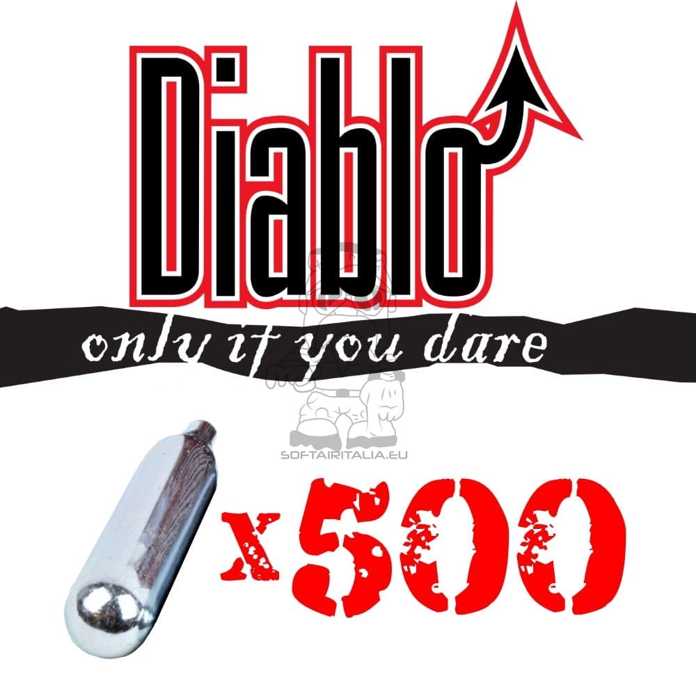 Diablo bombolette CO2 12g - Set da 500 pezzi