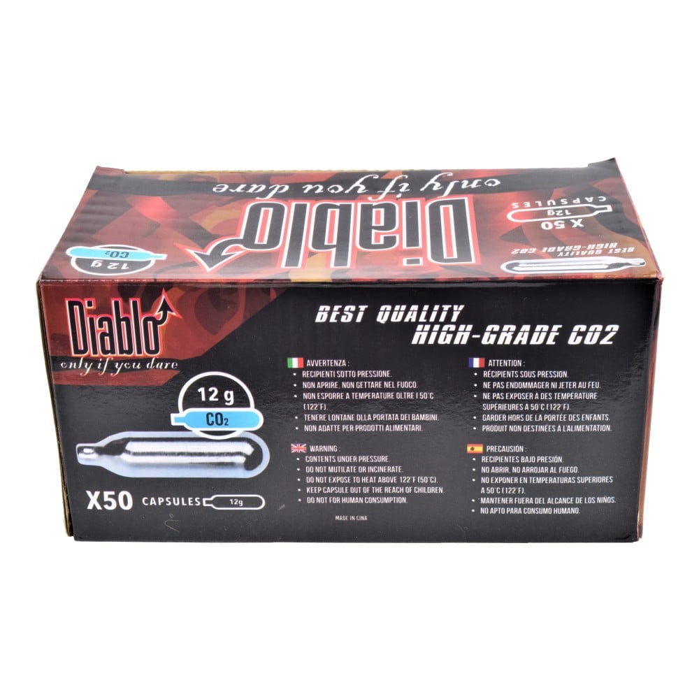 Set da 50 bombolette CO2 12g Diablo