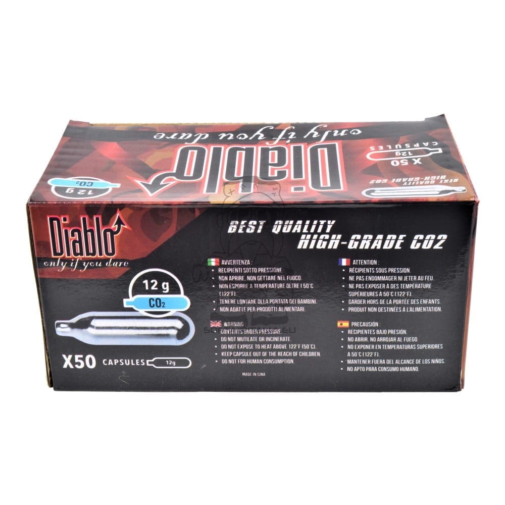 Set da 50 bombolette CO2 12g Diablo