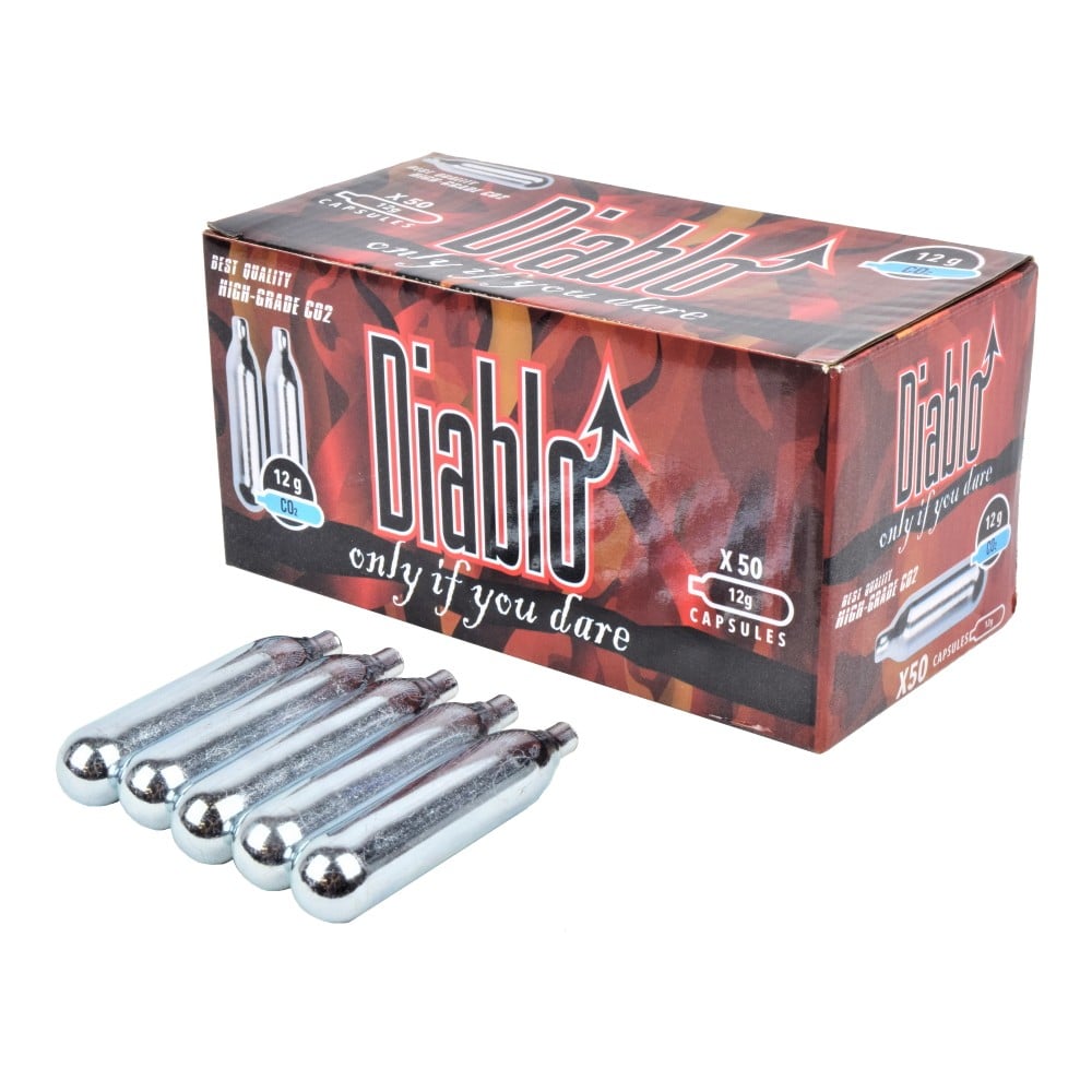 Set da 50 bombolette CO2 12g Diablo