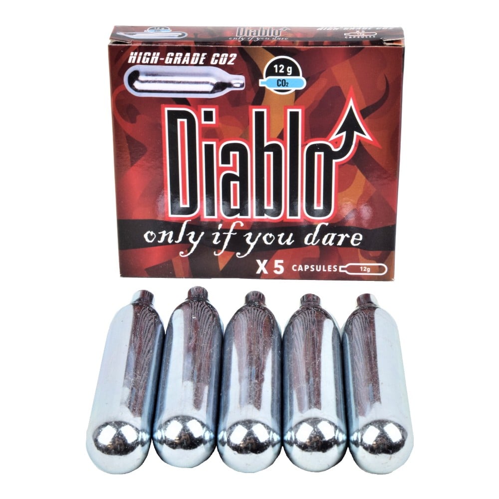 Set da 5 bombolette CO2 12g Diablo