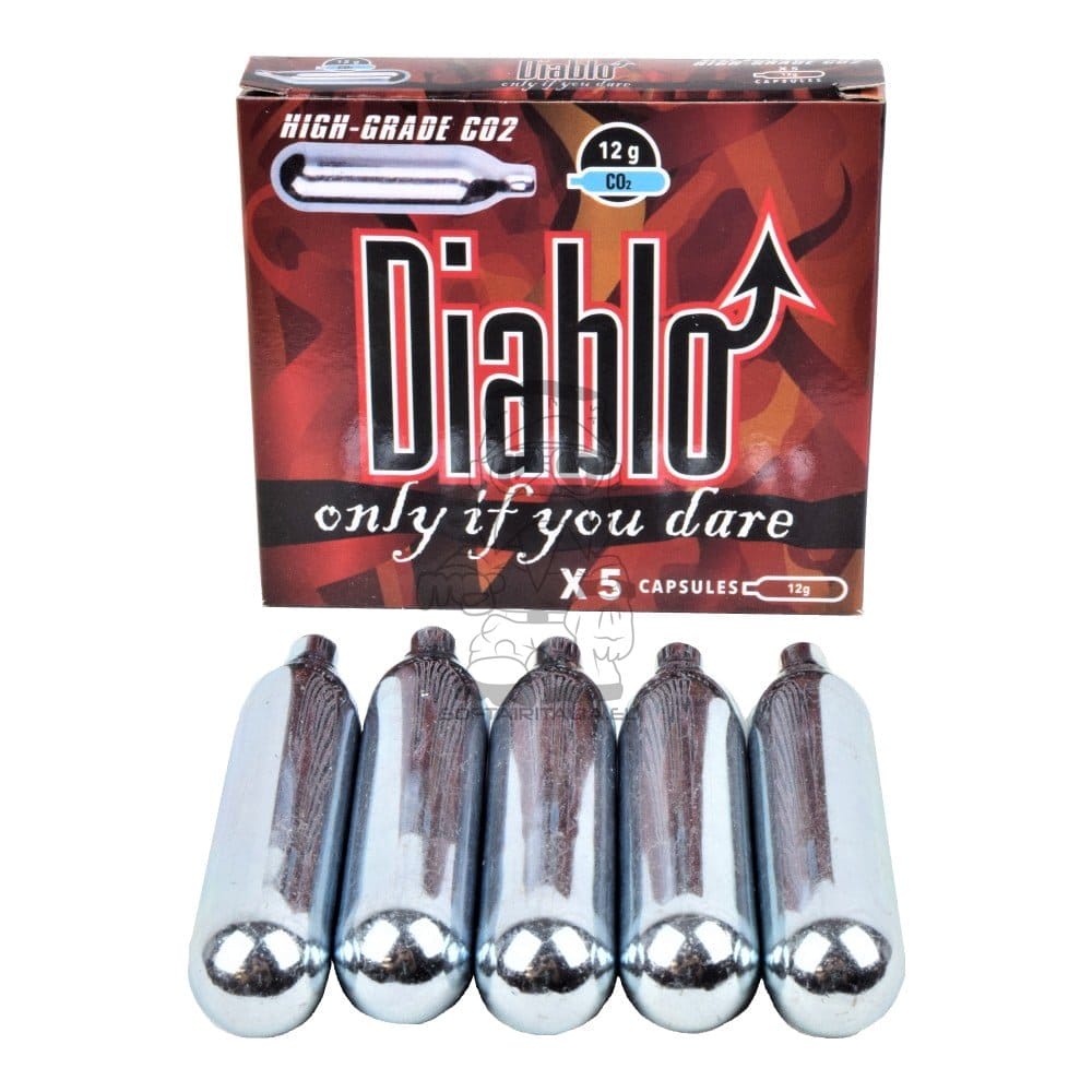 Set da 5 bombolette CO2 12g Diablo