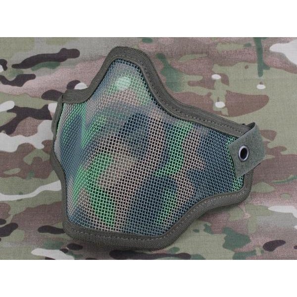 Maschera con griglia metallica Jungle Camo di EMERSON GEAR