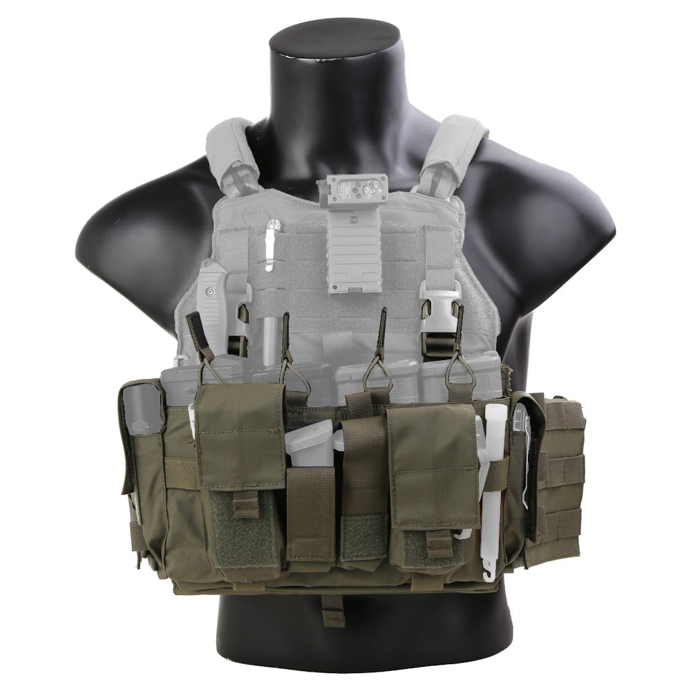 Pannello per chest rig con tasca porta caricatori Ranger Green di EMERSONGEAR