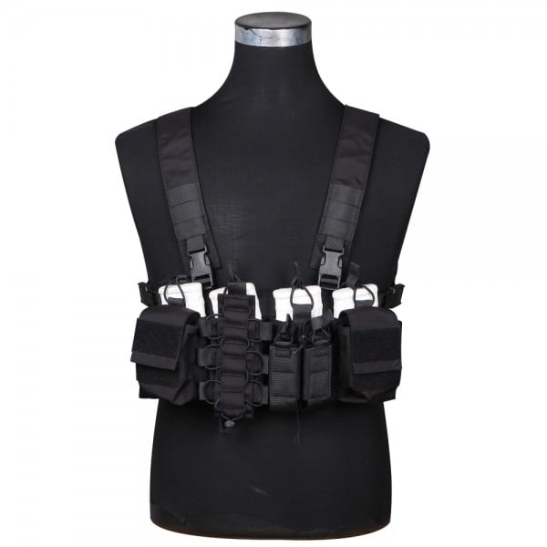 Chest rig tattico D3Cr nero di EMERSON GEAR