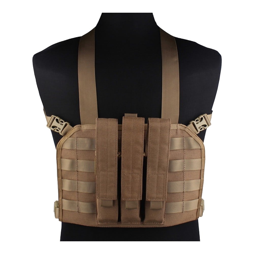 Chest Rig Tattico con Porta Caricatori MP7 Coyote Brown di EMERSONGEAR