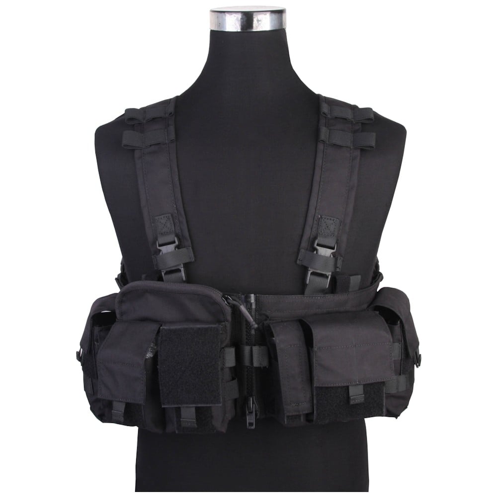 Split Front Tactical Chest Rig nero di EMERSONGEAR
