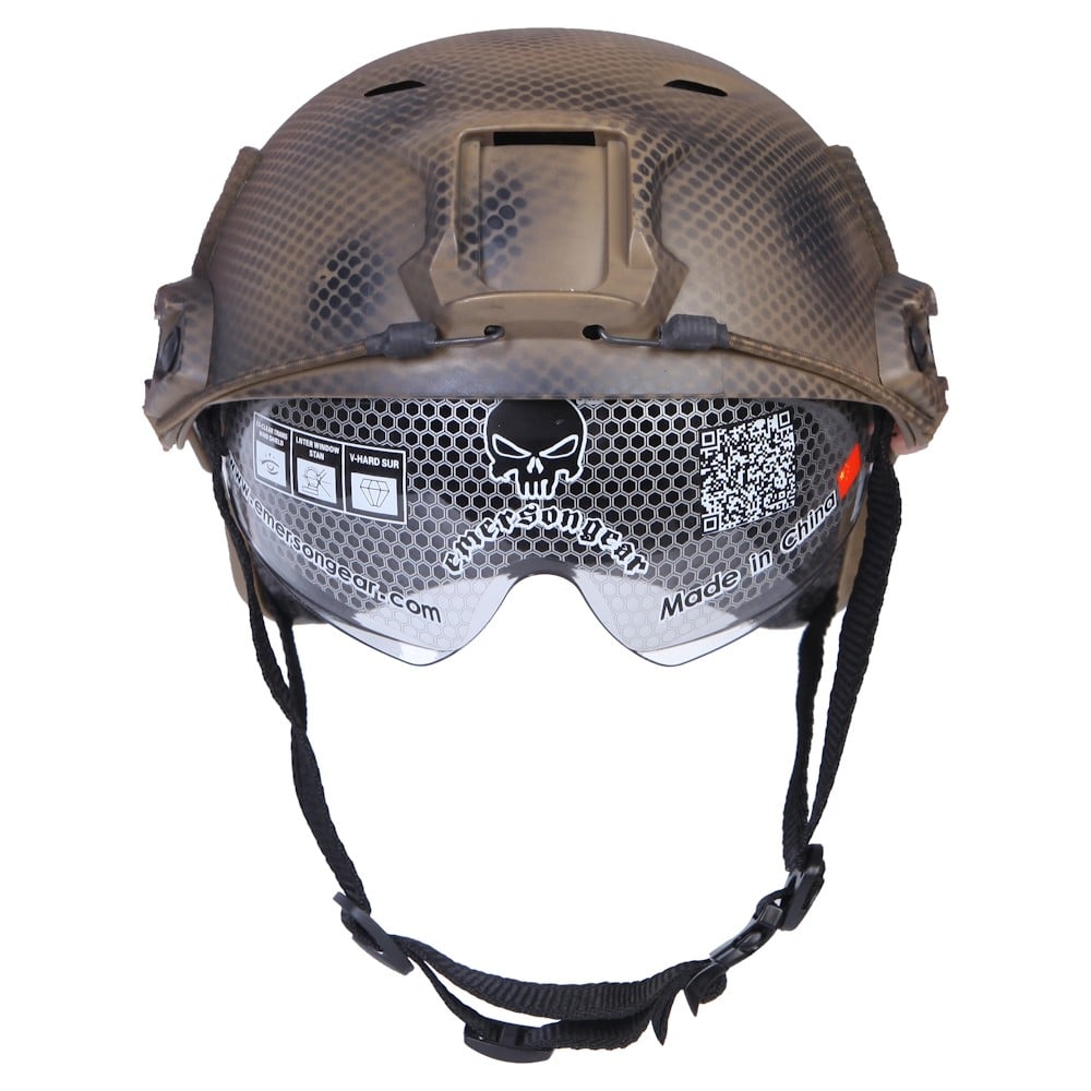 Elmetto Fast con occhiale a scomparsa colore Seal di EMERSONGEAR