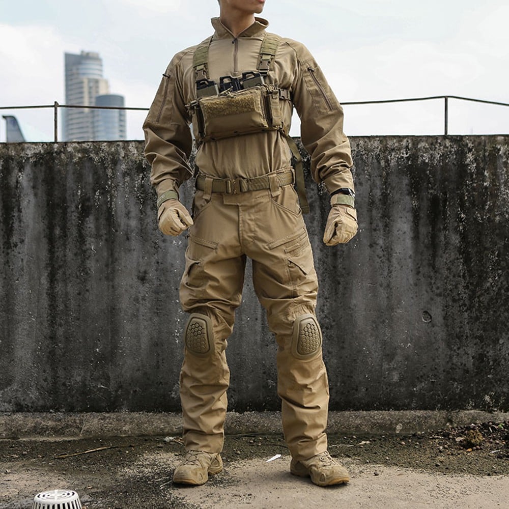 Maglia tattica Combat e4 Coyote Brown Taglia XL di EMERSONGEAR
