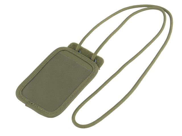 Porta tessere identificative staccabile oliva di 8FIELDS