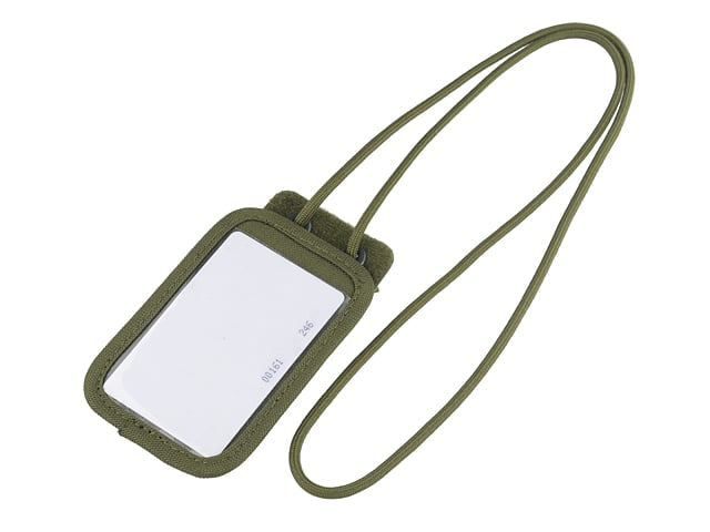 Porta tessere identificative staccabile oliva di 8FIELDS