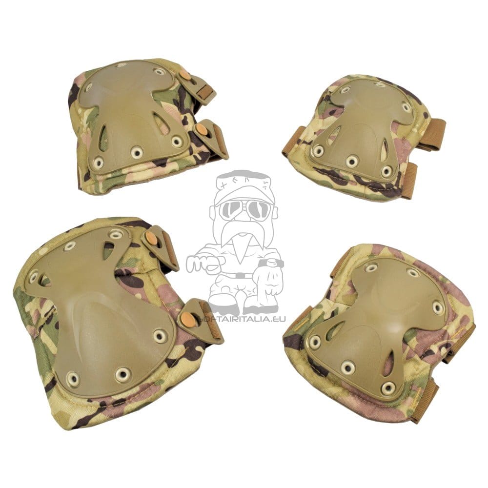 Set ginocchiere e gomitiere Multicam di WOSPORT