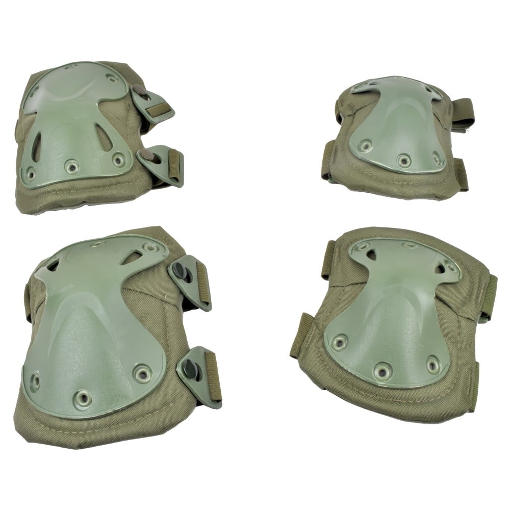 Set ginocchiere e gomitiere Olive Drab di WOSPORT