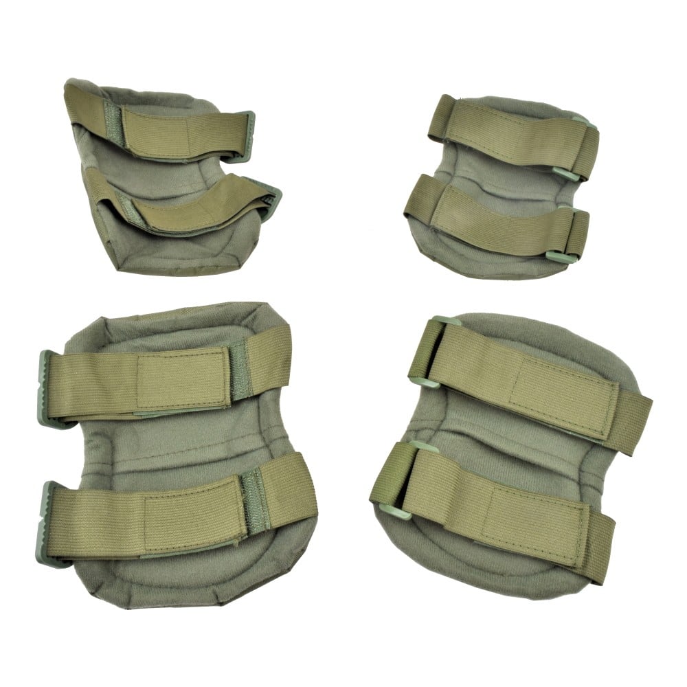 Set ginocchiere e gomitiere Olive Drab di WOSPORT