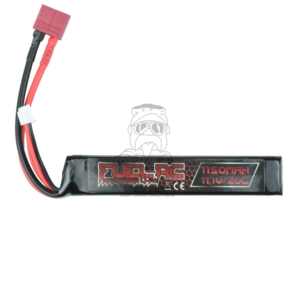 Batteria Li-Po 11.1V 1150mAh 20C Stick con connettore Deans di FUEL