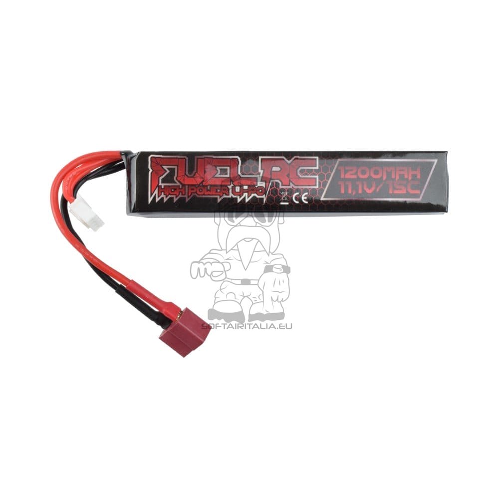 Batteria Li-Po 11.1V x 1200mAh 15C Stick con connettore Deans di FUEL