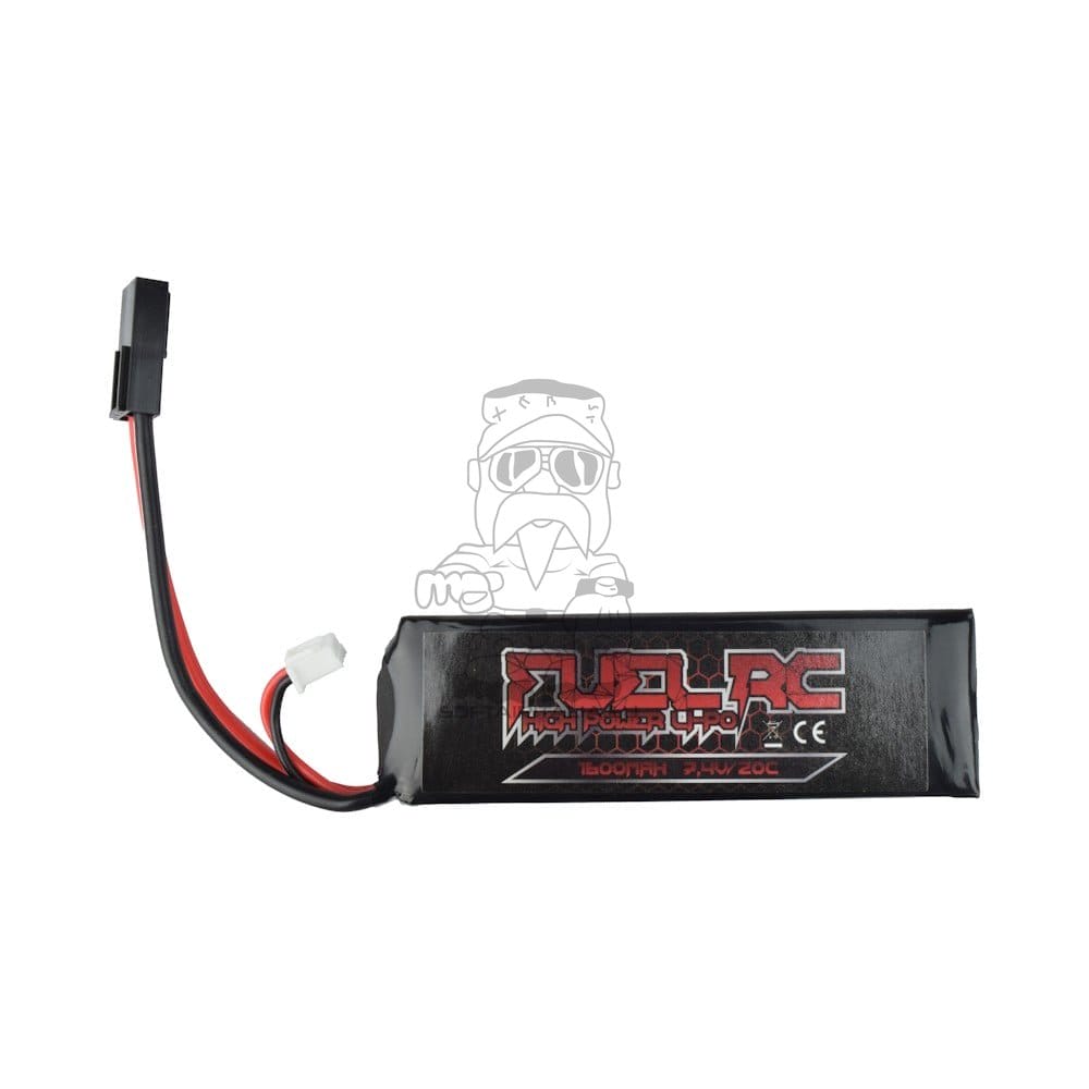 Batteria Li-Po 7.4V 1600mAh 20C con Mini Tamiya di FUEL