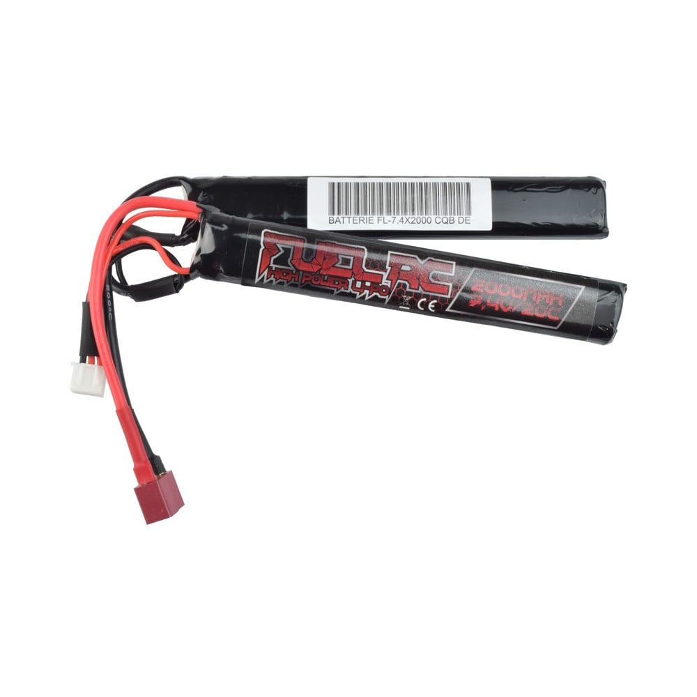 Batteria Li-Po 7.4V 2000mAh 20C Nunchuck con connettore Deans di FUEL