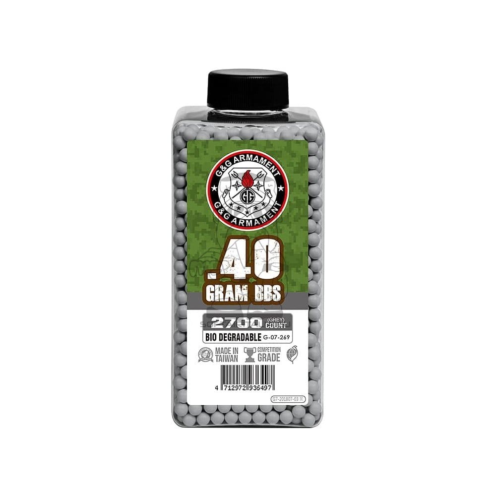 Pallini biodegradabili 0.40g grigi di G&G