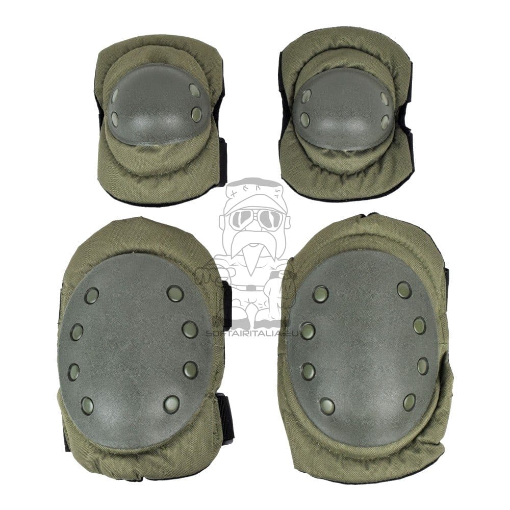 Set ginocchiere e gomitiere Olive Drab di ROYAL