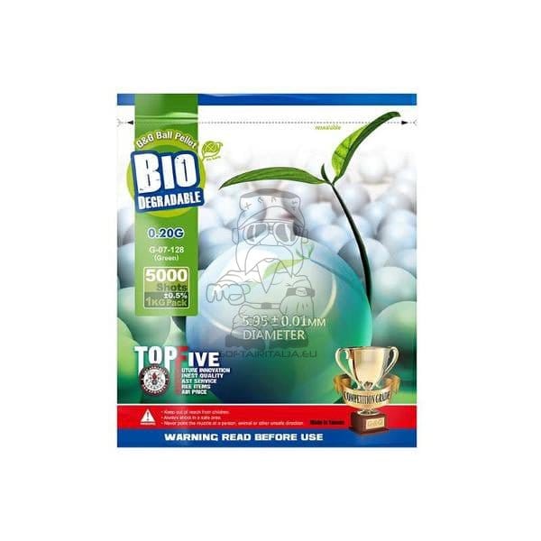 Pallini biodegradabili 0,20g verdi di G&G