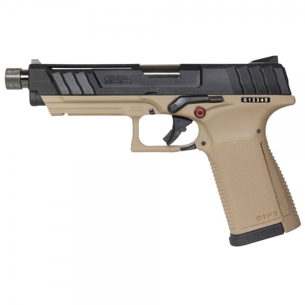 Pistola a gas GTP9 Nera/Desert Tan di G&G