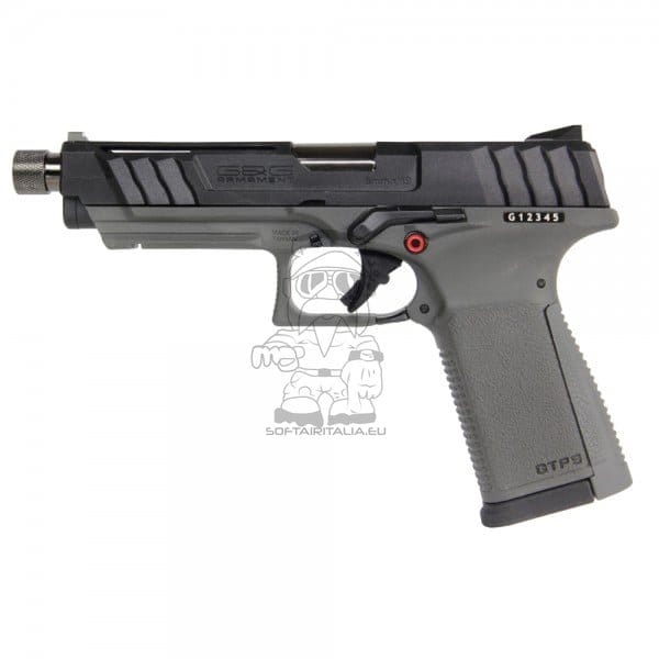Pistola a gas GTP9 nera/grigia di G&G