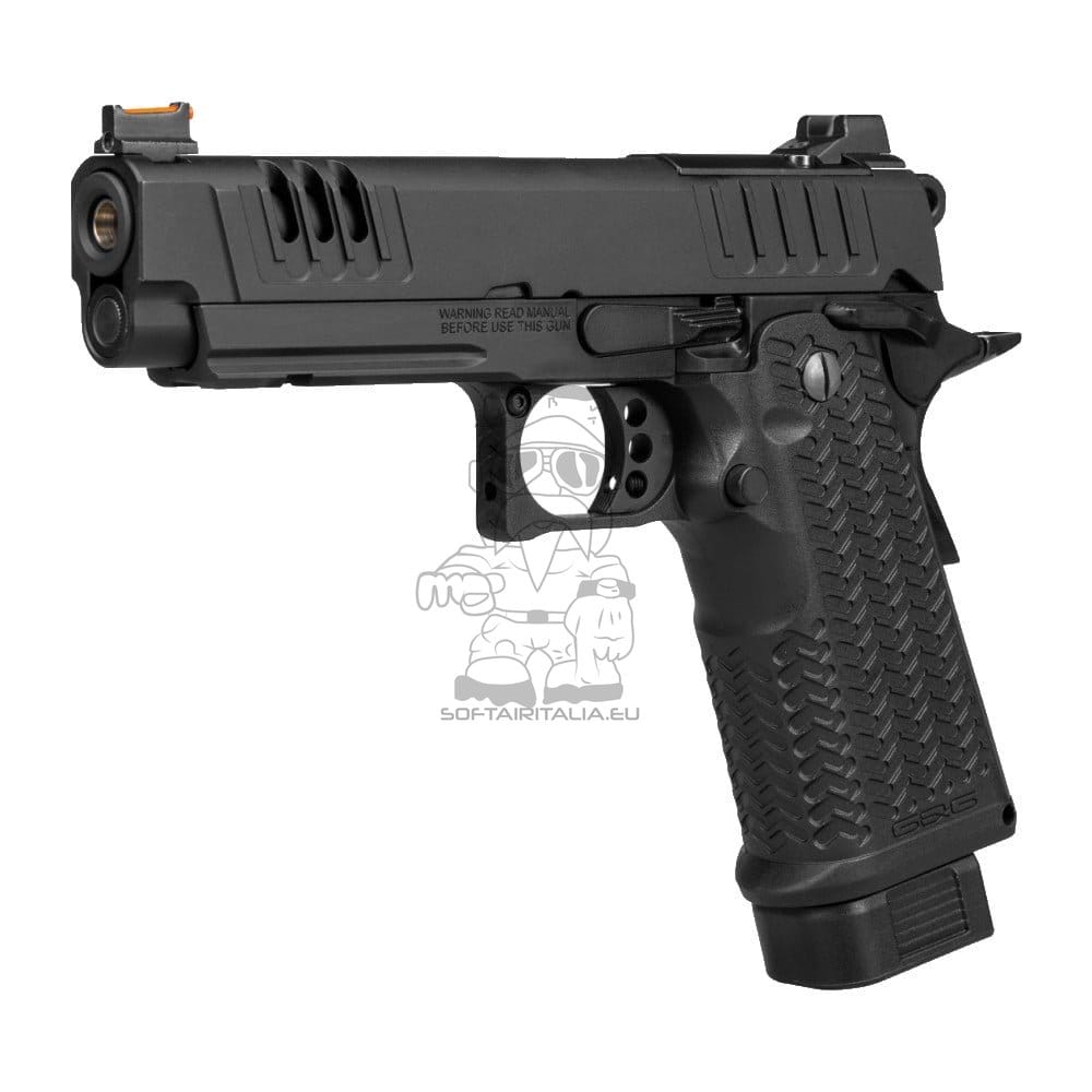 Pistola a Gas Scarrellante STP45 Pro 8" Nera di G&G