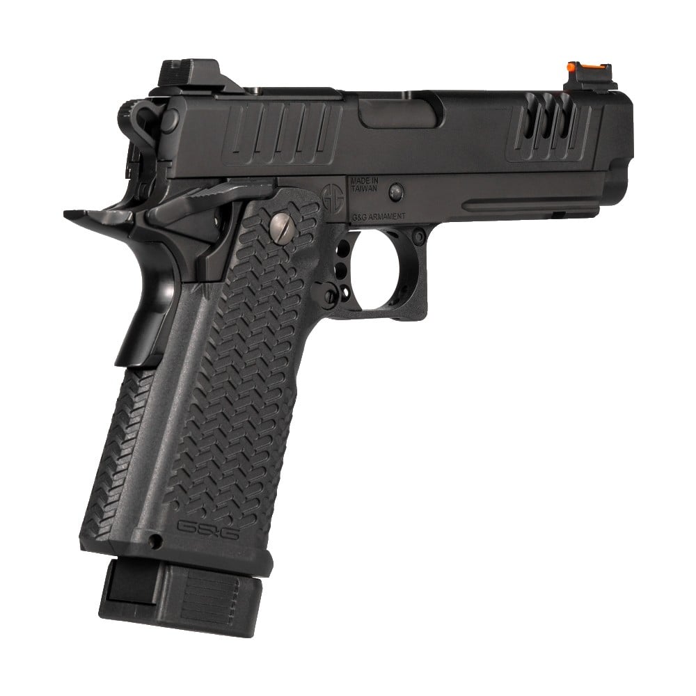 Pistola a Gas Scarrellante STP45 Pro 8" Nera di G&G