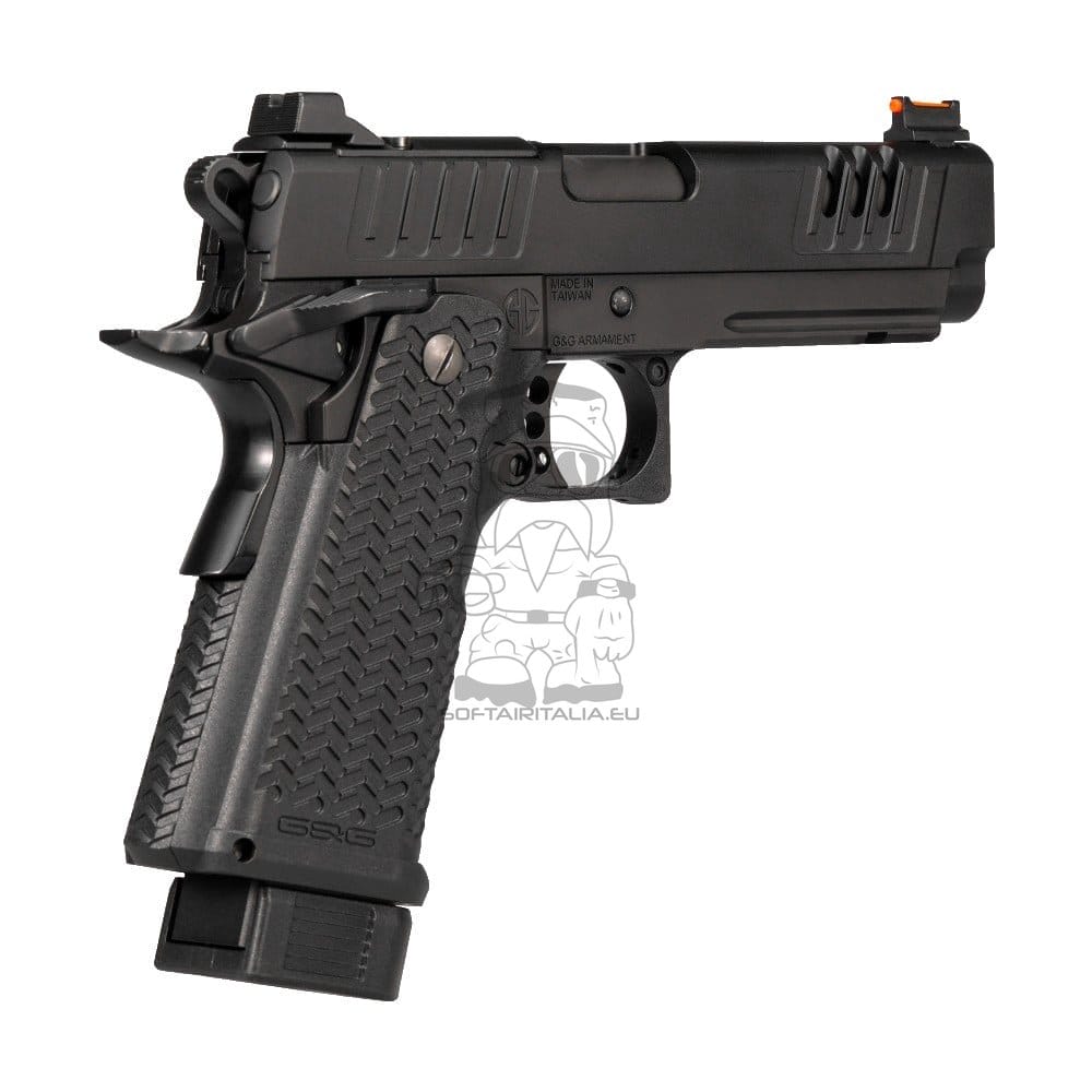 Pistola a Gas Scarrellante STP45 Pro 8" Nera di G&G