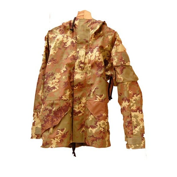 Parka antiacqua vegetato italiano taglia S