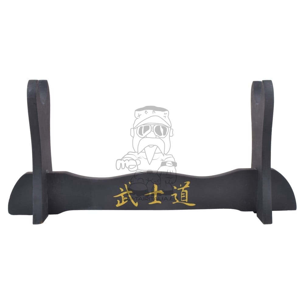 Stand da tavolo per katana in legno nero